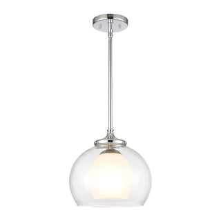 Salient 10'' Wide 1-Light Mini Pendant - Polished Nickel