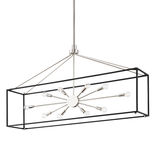 Glendale Linear with Polished Nickel/black Finish