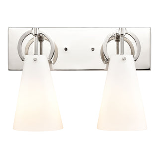 Gabby 15'' Wide 2-Light Vanity Light - Polished Nickel