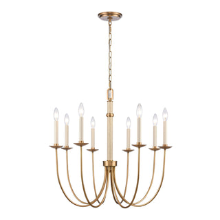 Neville 28'' Wide 8-Light Chandeliers - Natural Brass