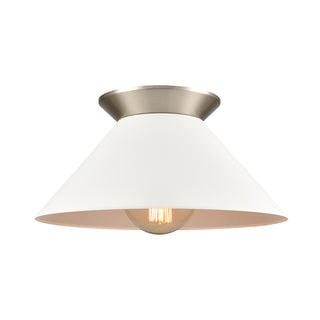 Cavendish 16'' Wide 1-Light Semi Flush Mount - Brushed Nickel