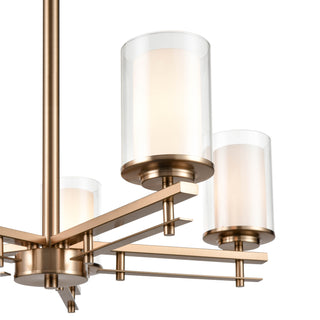 Huderson 5-Light Chandelier Ceiling Light Modern Gold