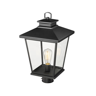 Bellmon 1-Light Outdoor Post Lantern Powder Coated Black
