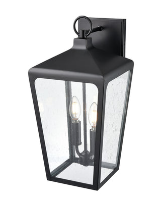 Brooks 2-Light Outdoor Wall Sconce Powder Coated Black