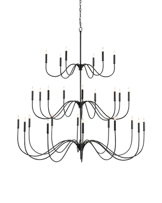 Tirrell Large Black Chandelier