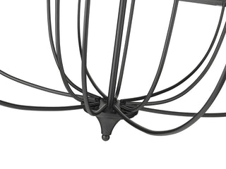 Emery 12-Light Chandelier Ceiling Light Matte Black