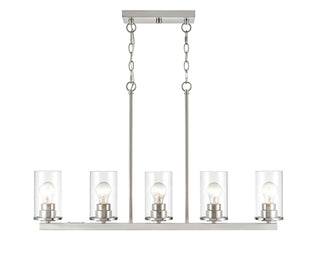 Verlana 5-Light Chandelier Ceiling Light Brushed Nickel