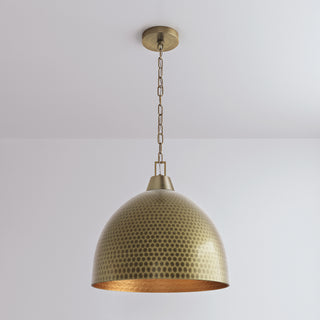 Arrco 3-Light Pendant Light Aged Brass