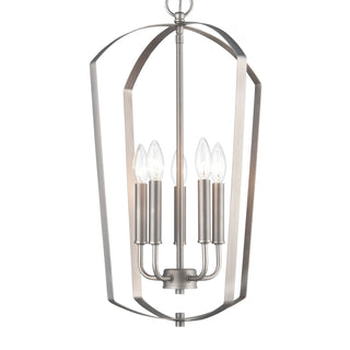 Ivey Lake 5-Light Pendant light Satin Nickel