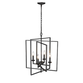 Nellis 4-Light Pendant light Matte Black
