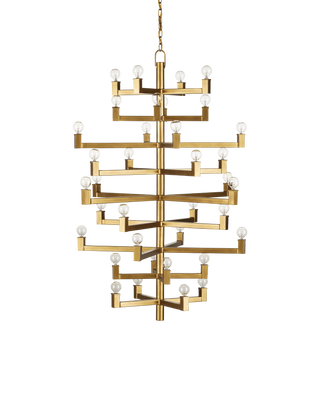 Andre Large Brass Chandelier