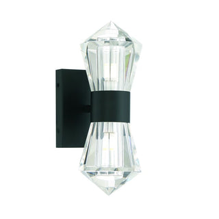 Dryden 2-Light LED Wall Sconce in Matte Black Matte Black