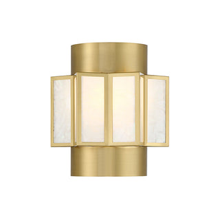 Gideon 2-Light Wall Sconce in Warm Brass Warm Brass