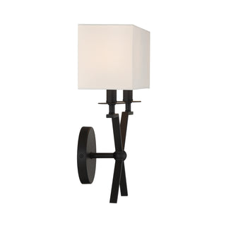 Arondale 2-Light Wall Sconce in Matte Black