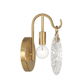 Addison 1-Light Bathroom Vanity Light in Warm Brass