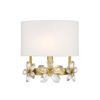 Dahlia 1-Light Wall Sconce in Warm Brass Warm Brass