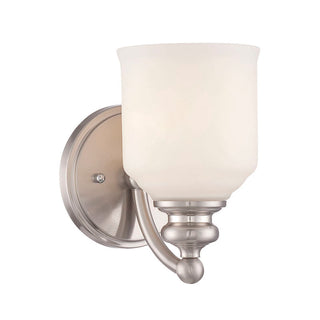 Melrose 1-Light Wall Sconce in Satin Nickel Satin Nickel