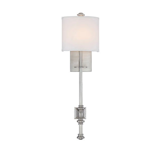 Devon 1-Light Wall Sconce in Satin Nickel Satin Nickel