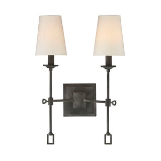 Lorainne 2-Light Wall Sconce in Oxidized Black Oxidized Black