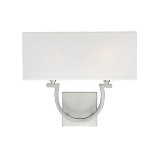 Rhodes 2-Light Wall Sconce in Satin Nickel Satin Nickel