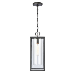 Augusta 19'' High 1-Light Outdoor Hanging Light - Matte Black