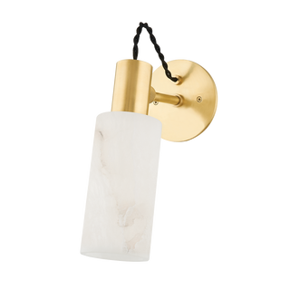 MALBA Wall Sconce with Aged Brass Finish
