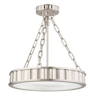 Middlebury Semi Flush Polished Nickel