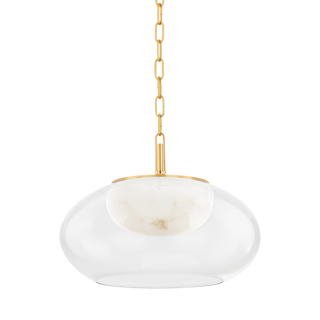 MOORE Pendant with Aged Brass Finish