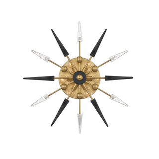 Sparta Wall Sconce with Aged Brass Finish