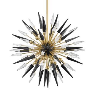 Sparta Chandelier Aged Brass