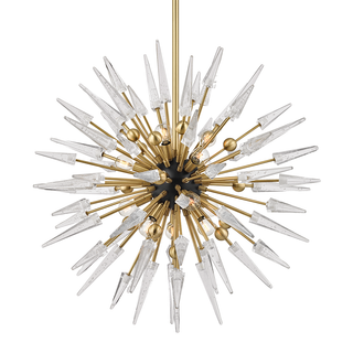 Sparta Chandelier Aged Brass