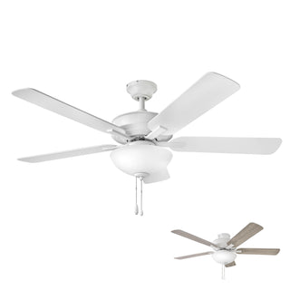 Metro Illuminated 52" LED Fan - Chalk White