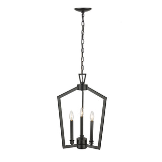 Lizabeth 3-Light Pendant light Matte Black