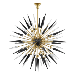 Sparta Chandelier Aged Brass