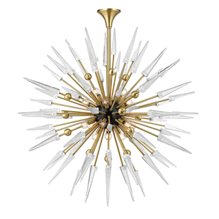 Sparta Chandelier Aged Brass