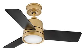 Chet Chet 36" LED Fan in Heritage Brass