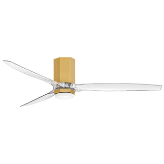 Facet 60" LED Smart Fan - Heritage Brass
