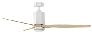 Facet 60" LED Dual Mount Smart Fan - Matte White