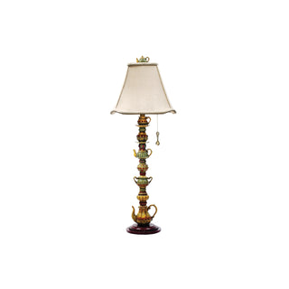 Tea Service 35'' High 1-Light Table Lamp - Multicolor