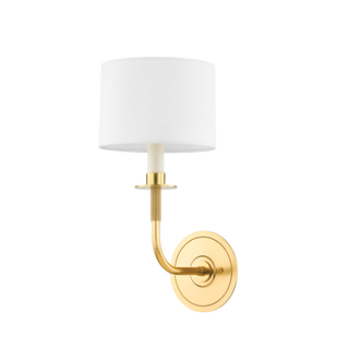 PARAMUS Wall Sconce with Aged Brass Finish