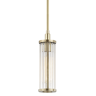 Marley Pendant with Aged Brass Finish
