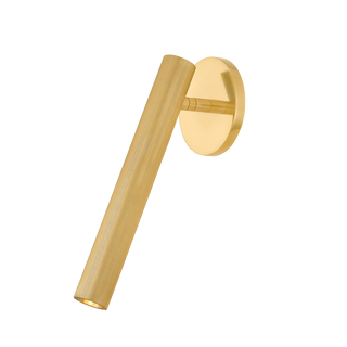 SIMEON Wall Sconce with Aged Brass Finish