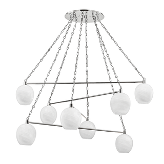 Asbury Park Chandelier Polished Nickel