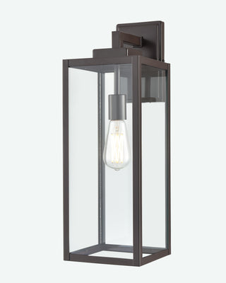 1-Light Outdoor Wall Sconce - Powder Coated Bronze