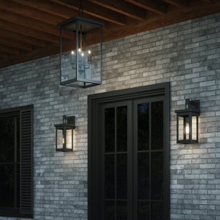 Barkeley 1-Light Outdoor Wall Sconce Powder Coated Black