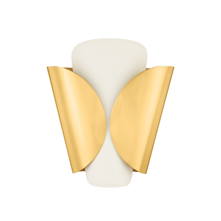 SAVOIE Wall Sconce with Aged Brass Finish