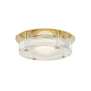 Heath Flush Mount with Aged Brass Finish