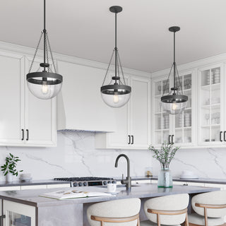 Clarra 1-Light Pendant light Matte Black
