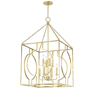 Octavio Lantern with Gold Leaf Finish