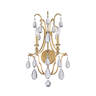 Crawford Wall Sconce with Aged Brass Finish